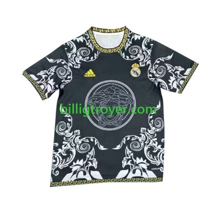 Billige Fotballdrakter Real Madrid Versace Edition Hjemmedraktsett Svart 2024/25 Kortermet